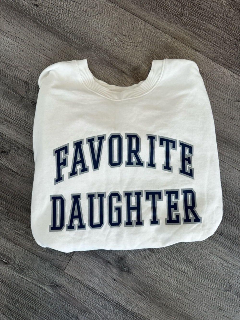 Favorite Daughter White Crewneck Sweatshirt